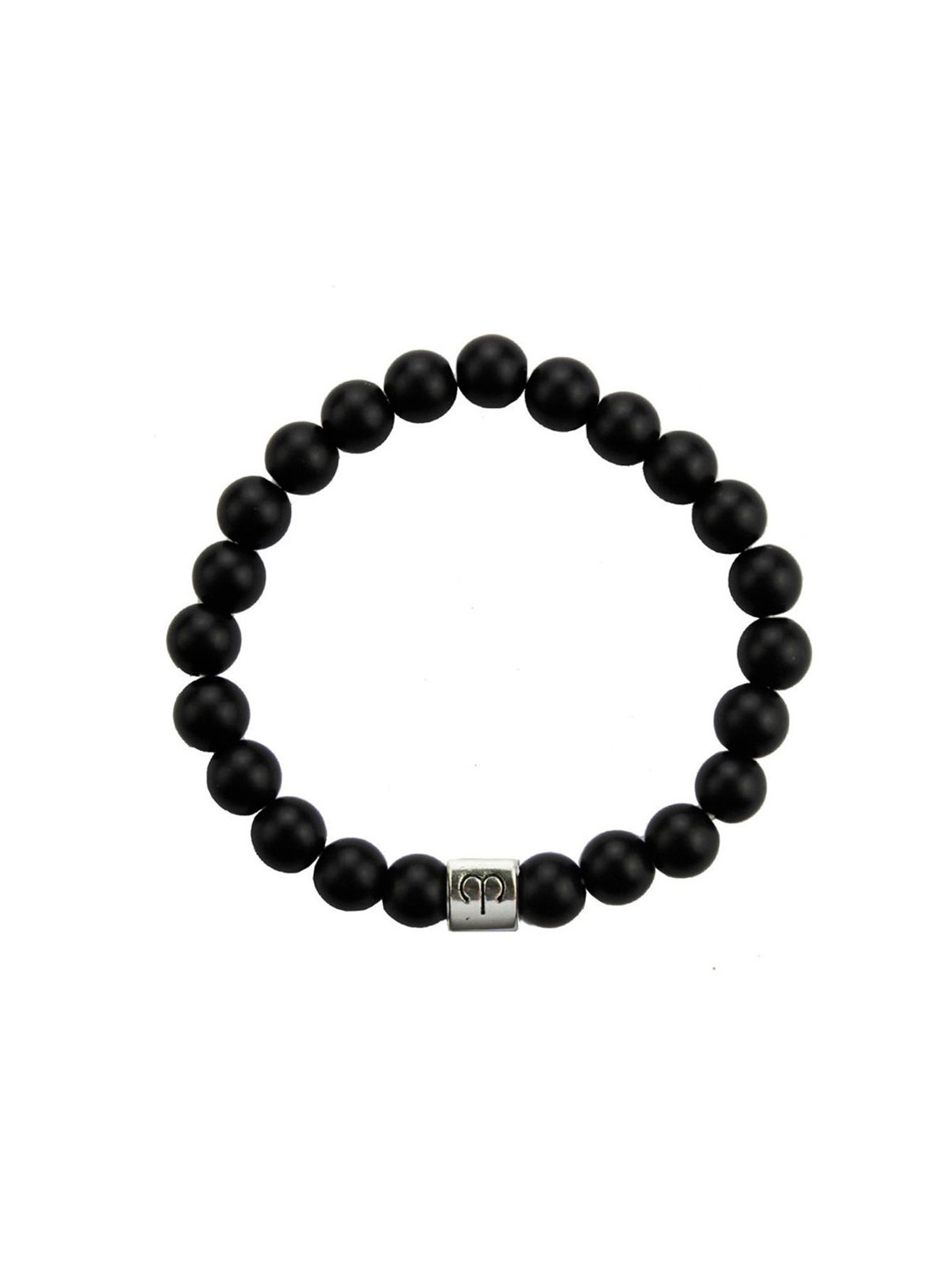 Pulsera de Lava Negra con Horóscopo